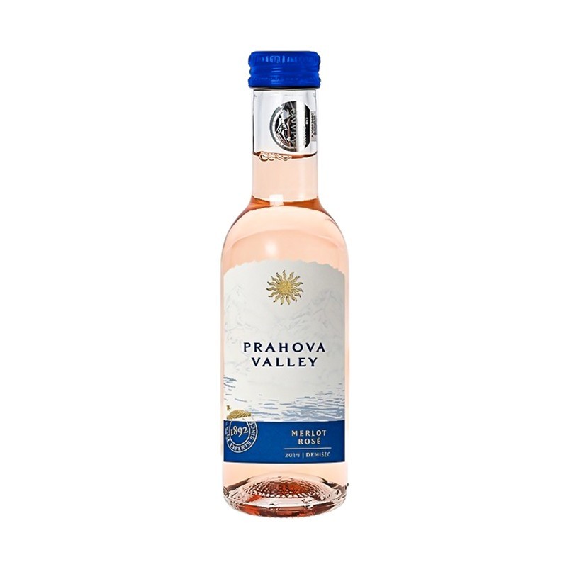 Set 12 x Vin Rose Prahova Valley Merlot Rose, Demisec, 0.187 l