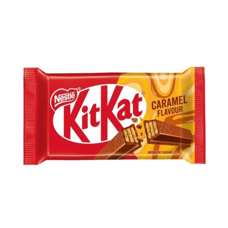 Set 14 x Baton de Ciocolata, Kit Kat 4 Finger, Nestle, cu Caramel, 41.5 g