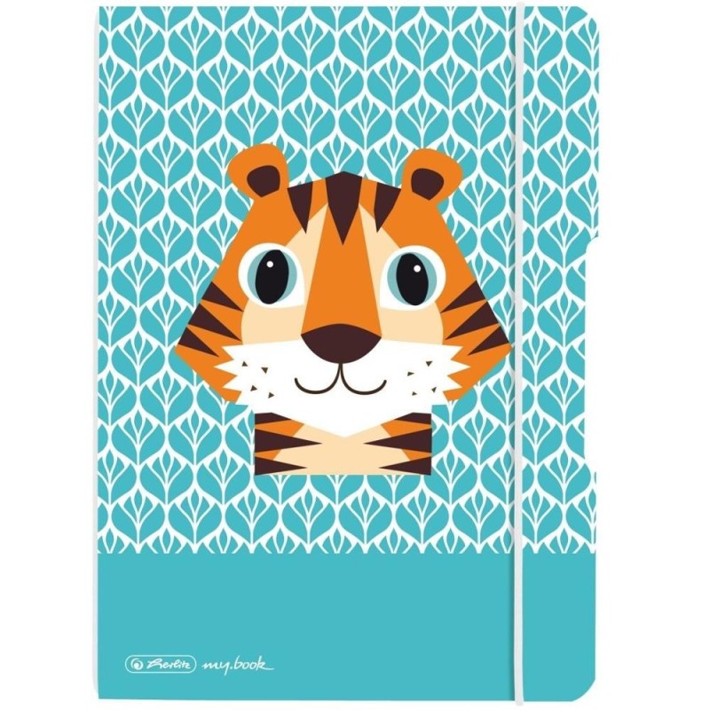 Set 14 x Caiet My.Book Flex A5 Dictando, Motiv Cute Animals Tiger, 40 File