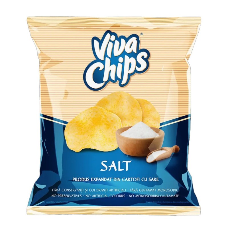 Set 14 x Chipsuri cu Sare, Viva Chips, 50 g