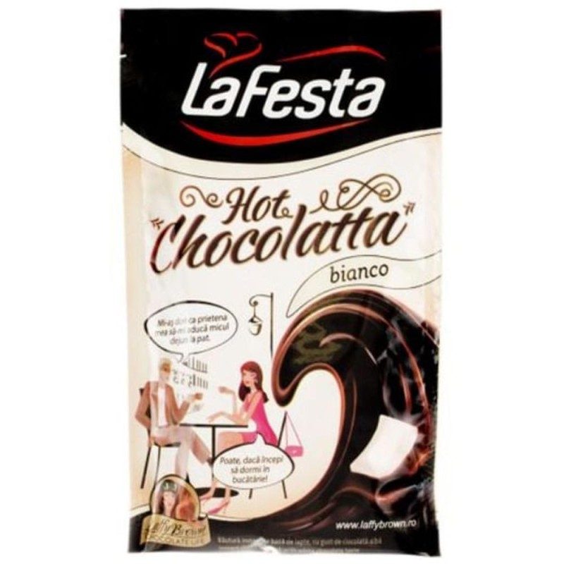 Set 14 x Ciocolata Calda La Festa Bianco, 25 g