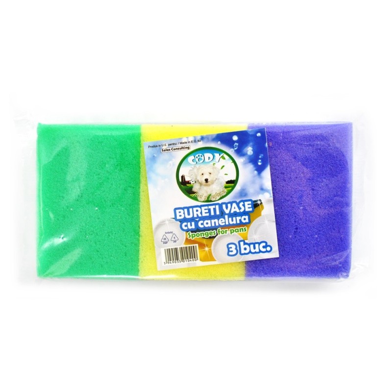 Set 16 x 3 Bureti de Vase cu Canelura Cody