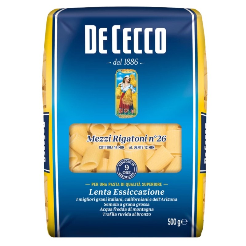 Set 16 x Paste Rigatoni De Cecco 500 g