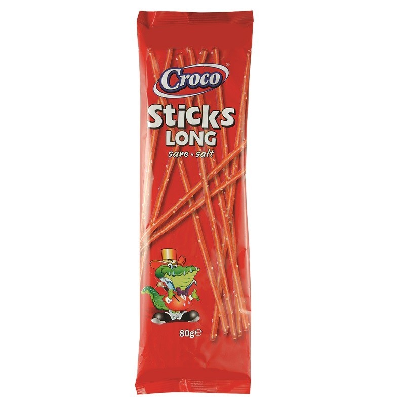 Set 16 x Sticksuri Lungi cu Sare Croco, 80 g