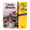 Set 18 x 3 Lavete Abrazive pentru Suprafete Dure Bee Clean