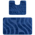Set 2 Covorase pentru Baie, Albastru Inchis, 60 x 100 cm, 50 x 60 cm, Symphony 2582