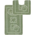 Set 2 Covorase pentru Baie Antiderapante, 60 x 100 cm, 50 x 60 cm, Verzi, Maritime 2510