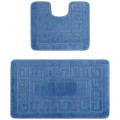 Set 2 Covorase pentru Baie, Blue, 50 x 80 cm, 40 x 50 cm, Antiderapante, Ethnic 2509