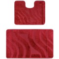 Set 2 Covorase pentru Baie, Burgundy, 60 x 100 cm, 50 x 60 cm Symphony 2577