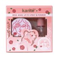 Set 2 in 1 Fixare Machiaj, Spray 35 ml & Pudra Fixare Machiaj Rose 6 g, Kiss Beauty