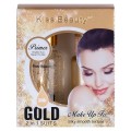 Set 2 in 1 Primer Machiaj 30 ml + Spray Fixare Machiaj Kiss Beauty 24K Gold 35 ml