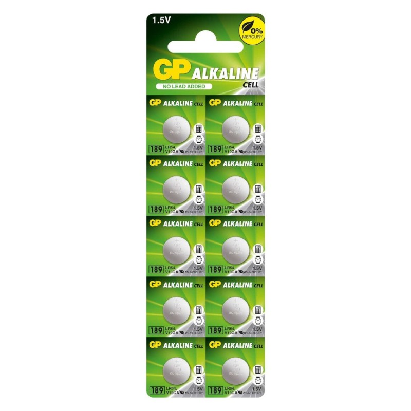 Set 2 x 10 Baterii Alcaline Tip Buton AG10, GP
