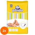 Set 2 x 10 Cearsaf Absorbant Panda 60 x 60 cm