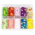 Set 2 x 10 Folii Transfer Luxorise 09 Flowers In Bloom