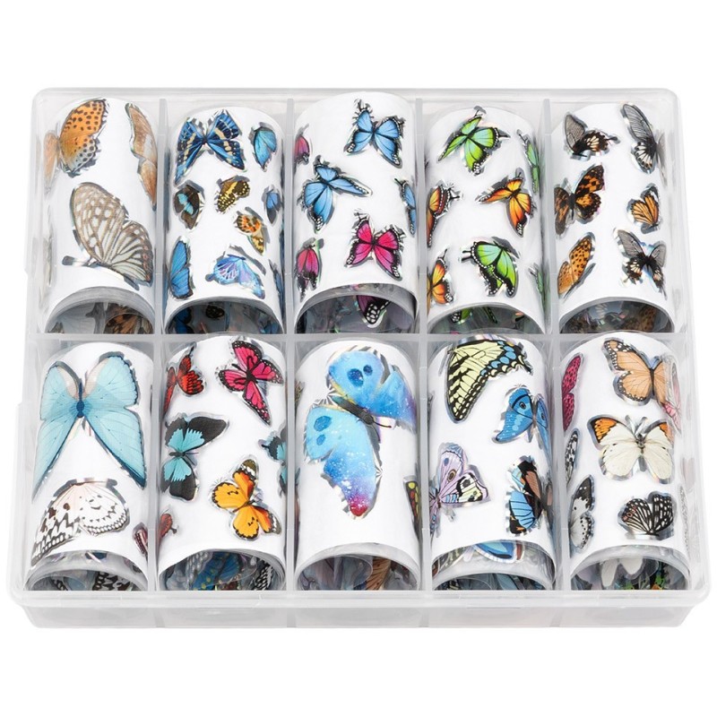 Set 2 x 10 Folii Transfer Luxorise 31 Butterfly