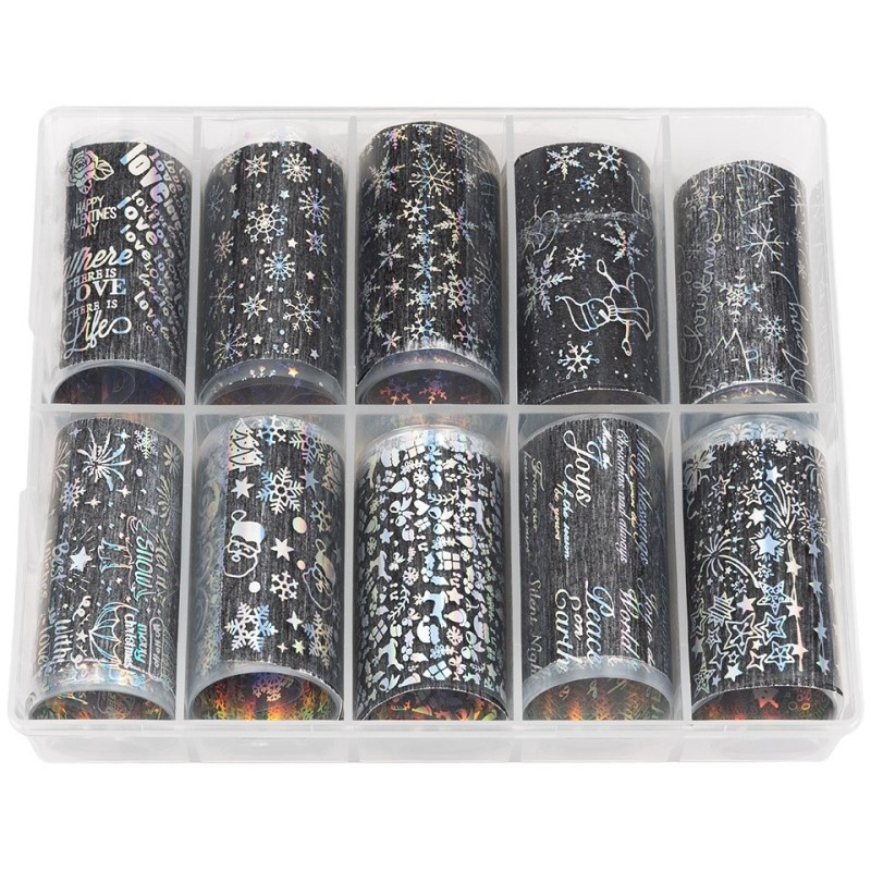 Set 2 x 10 Folii Transfer Luxorise 34 Holo Christmas