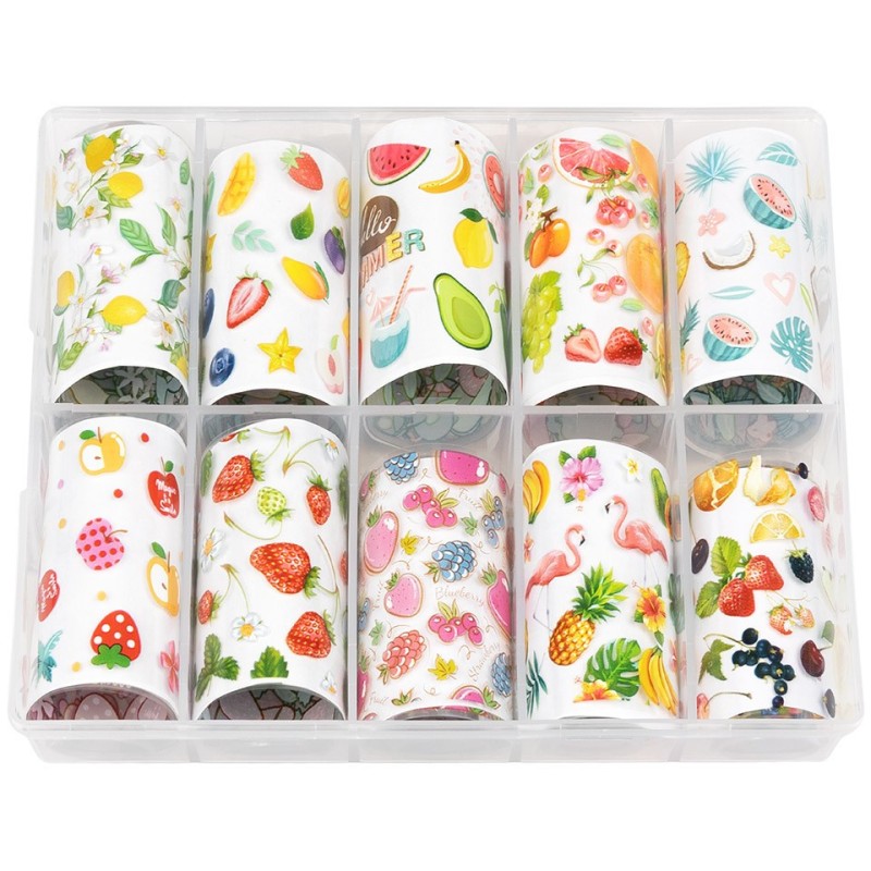 Set 2 x 10 Folii Transfer Luxorise 42 Yummy Fruits