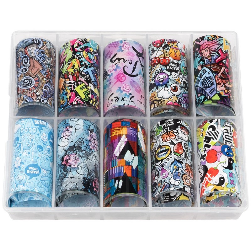 Set 2 x 10 Folii Transfer Luxorise 43 Cartoon Fantasy