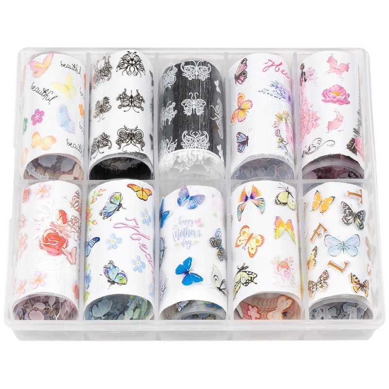 Set 2 x 10 Folii Transfer Luxorise 60 Butterfly Crush