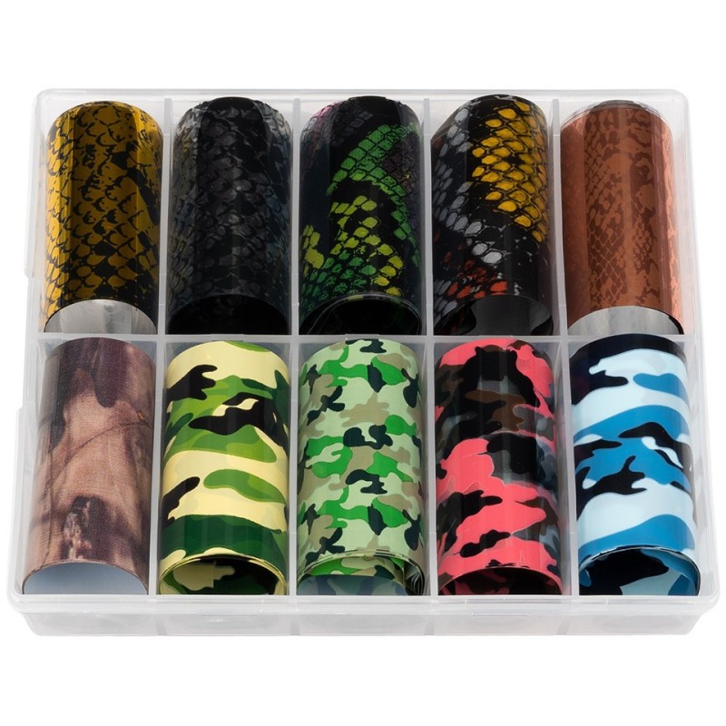 Set 2 x 10 Folii Transfer Luxorise 64 Dazzle Camouflage