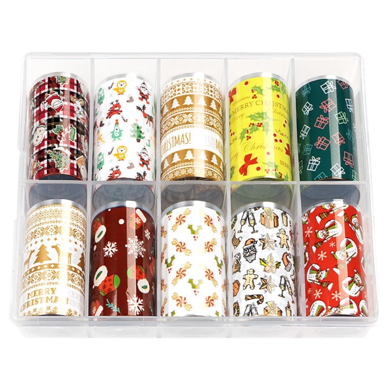 Set 2 x 10 Folii Transfer Luxorise Christmas Time