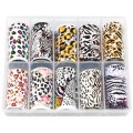 Set 2 x 10 Folii Transfer Luxorise Romantic Animal Print
