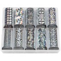 Set 2 x 10 Folii Transfer Luxorise Silver Opulence
