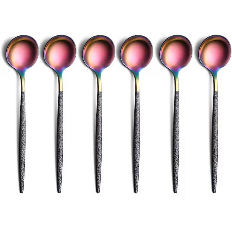 Set 2 x 10 Linguri din Inox, Berglander, Multicolor