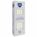 Set 2 x 10 Lumanari Conice Aura Albe