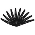 Set 2 x 10 Pile Unghii Semiluna Granulatia 100/180, SensoPRO Milano, Negru