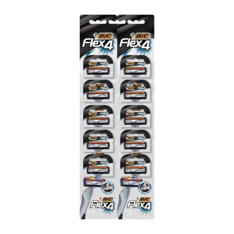 Set 2 x 10 Rezerve Aparat de Ras Flex4, Bic