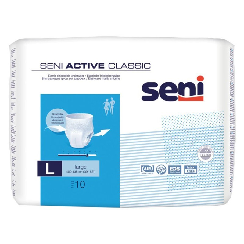 Set 2 x 10 Scutece Adulti Tip Chilot Seni Active Classic Large