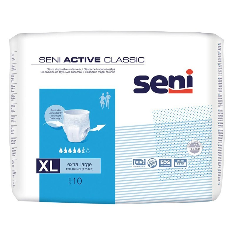 Set 2 x 10 Scutece Adulti Tip Chilot Seni Active Classic XL