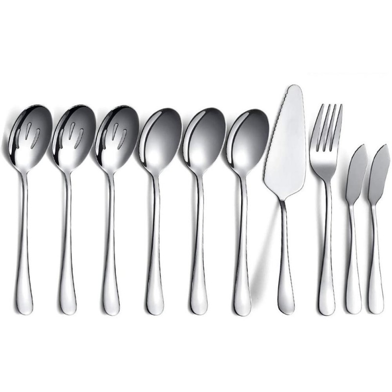 Set 2 x 10 Tacamuri, 18/0 Inox, Argintiu, Berglander