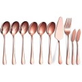 Set 2 x 10 Tacamuri, 18/0 Inox, Auriu Roz, Berglander