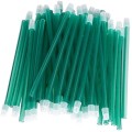 Set 2 x 100 Aspirator Saliva 15 cm, Cap Detasabil Verde