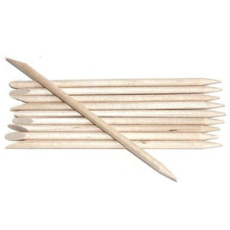 Set 2 x 100 Betisoare din Lemn pentru Cuticule Prima, 115 mm