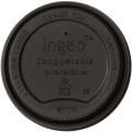 Set 2 x 100 Capace Biodegradabile, Compostabile, Negre, Diametru 90 mm