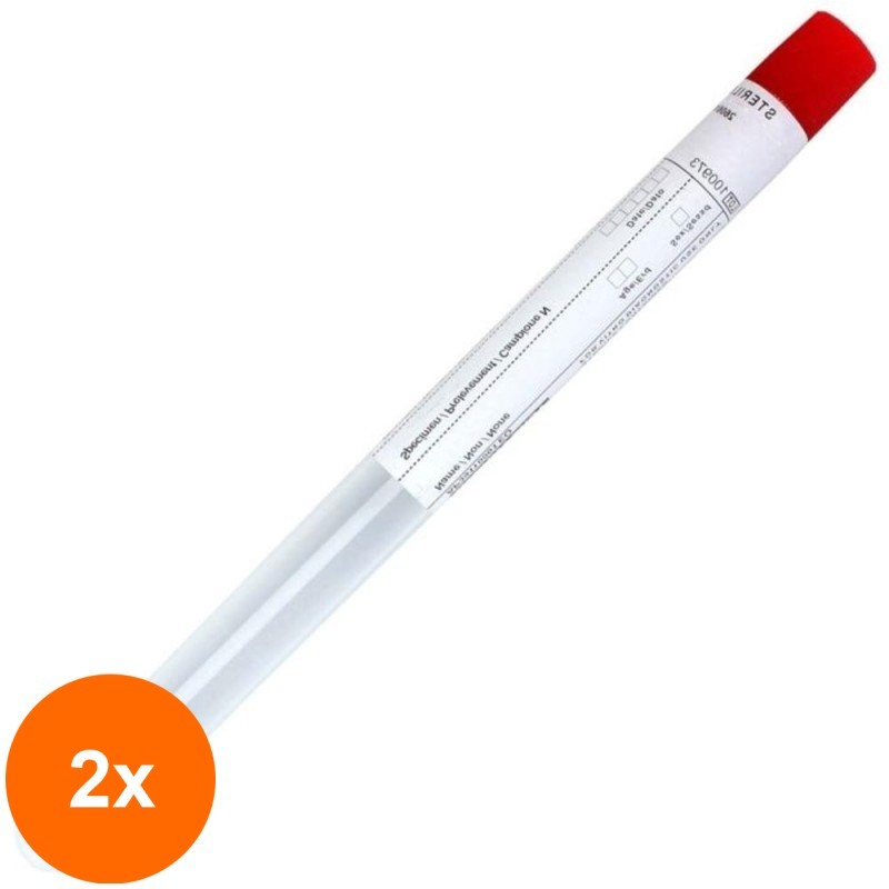 Set 2 x 100 Exsudat Faringian Steril Prima, In Tub Plastic/Bumbac