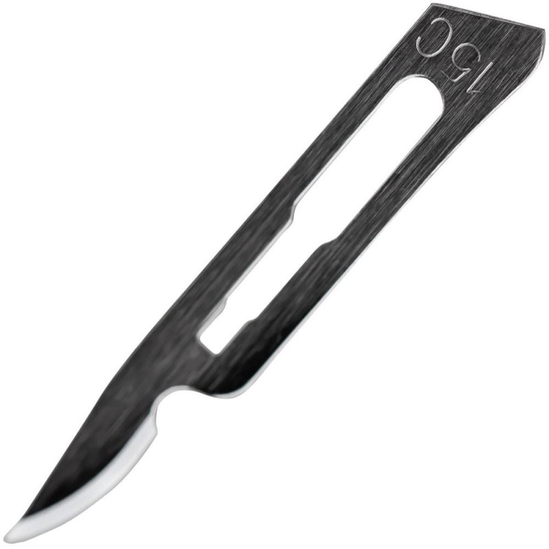 Set 2 x 100 Lame Bisturiu Otel-Carbon, Nr. 15C, Sterile, Prima