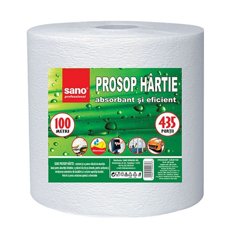 Set 2 x 100 m Prosop de Hartie Sano Monorola