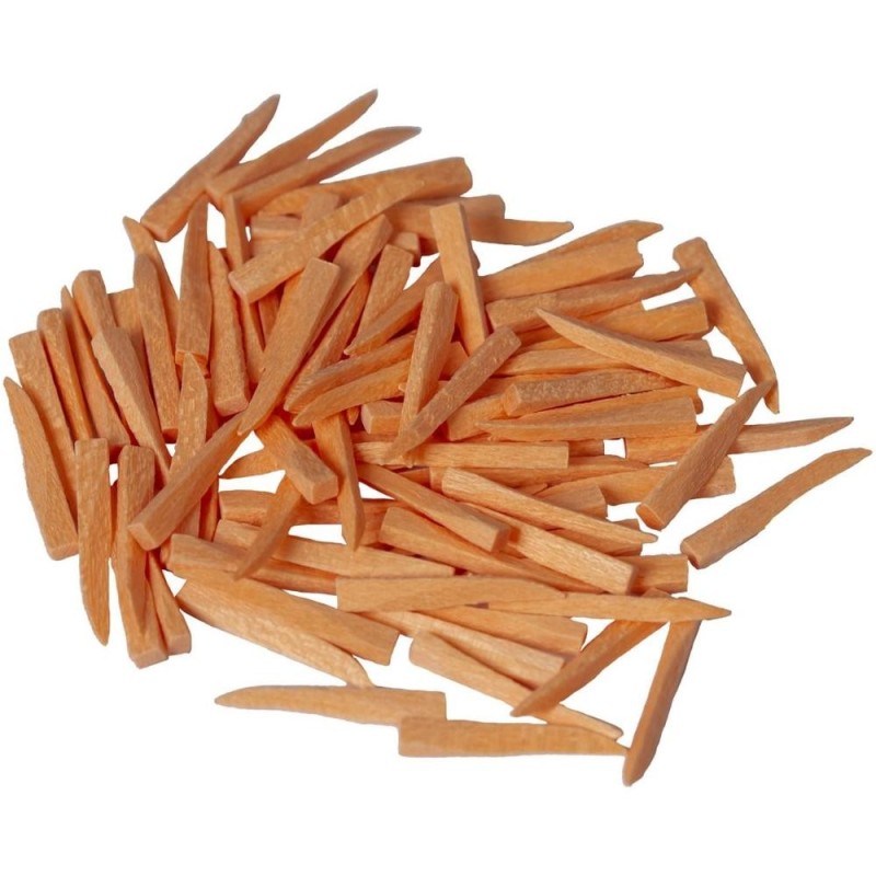 Set 2 x 100 Pene Interdentare din Lemn Prima, Portocalii