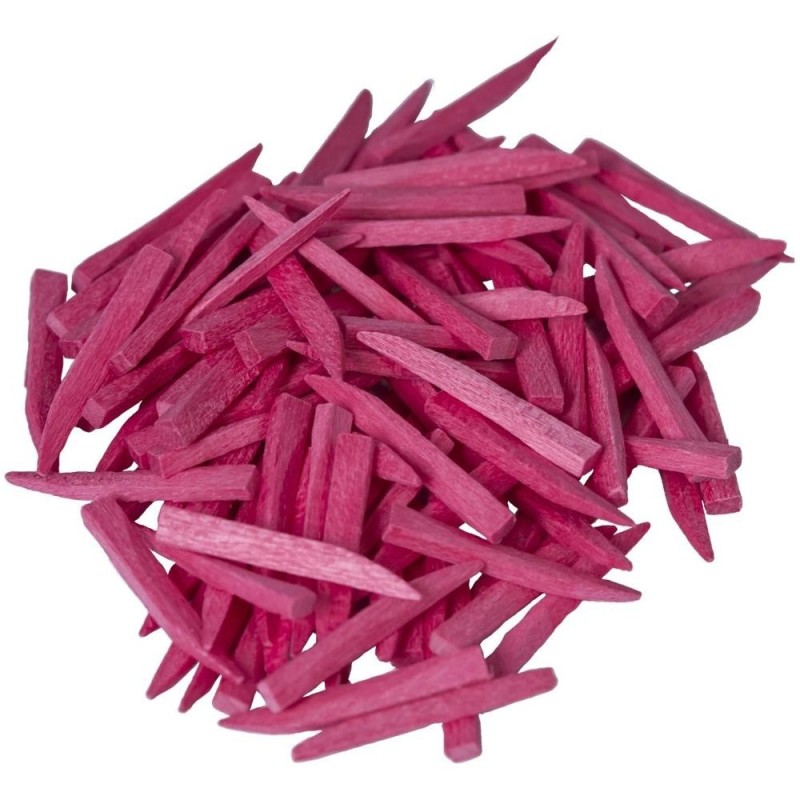 Set 2 x 100 Pene Interdentare din Lemn Prima, Roz