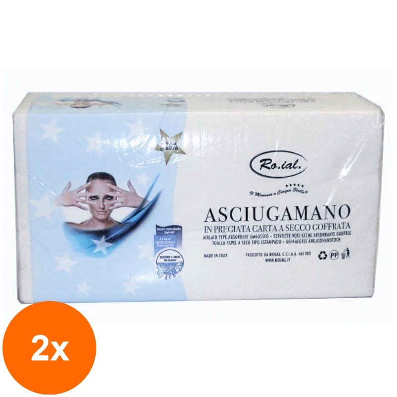 Set 2 x 100 Prosoape de Unica Folosinta Roial Asciugamano, 45 x 80 cm