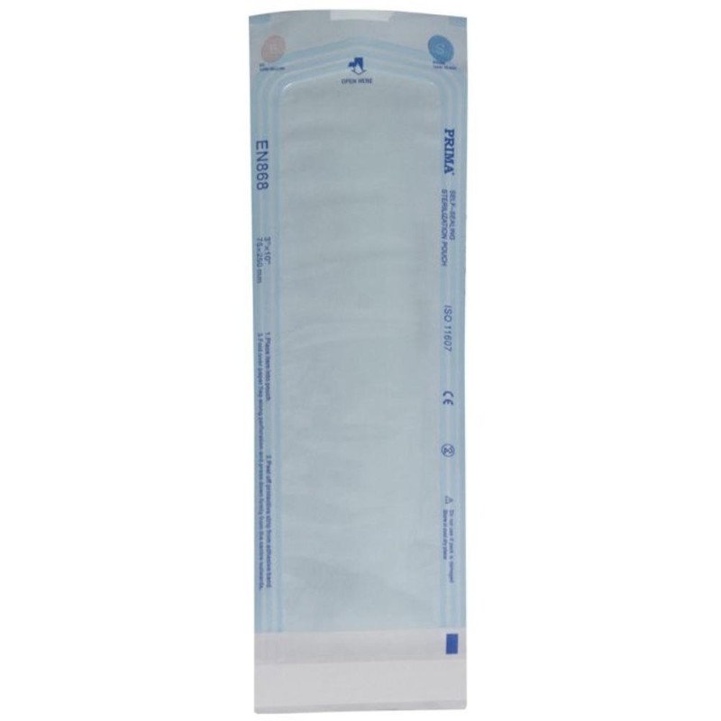 Set 2 x 100 Pungi Autosigilante pentru Sterilizare Autoclav, 75 mm x 250 mm, Prima