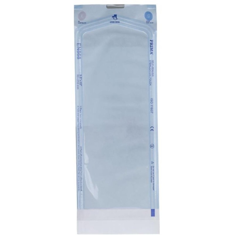 Set 2 x 100 Pungi Autosigilante pentru Sterilizare Autoclav, 90 mm x 250 mm, Prima