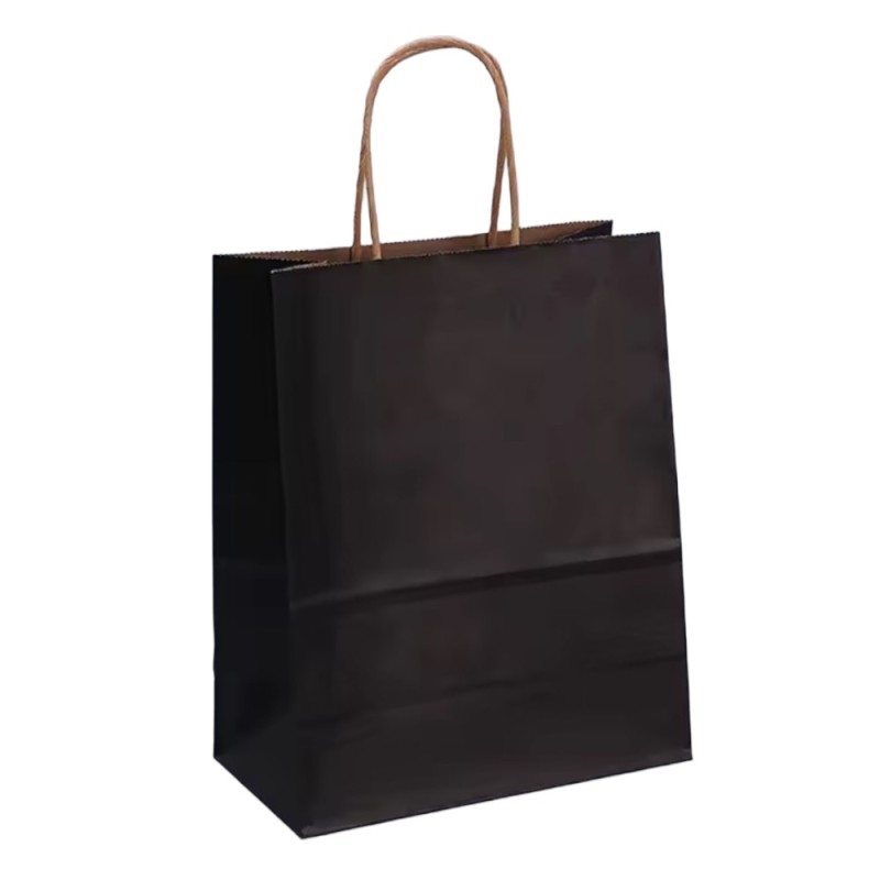 Set 2 x 100 Pungi Natur Colorate Negre, 20 x 9 x 25 cm