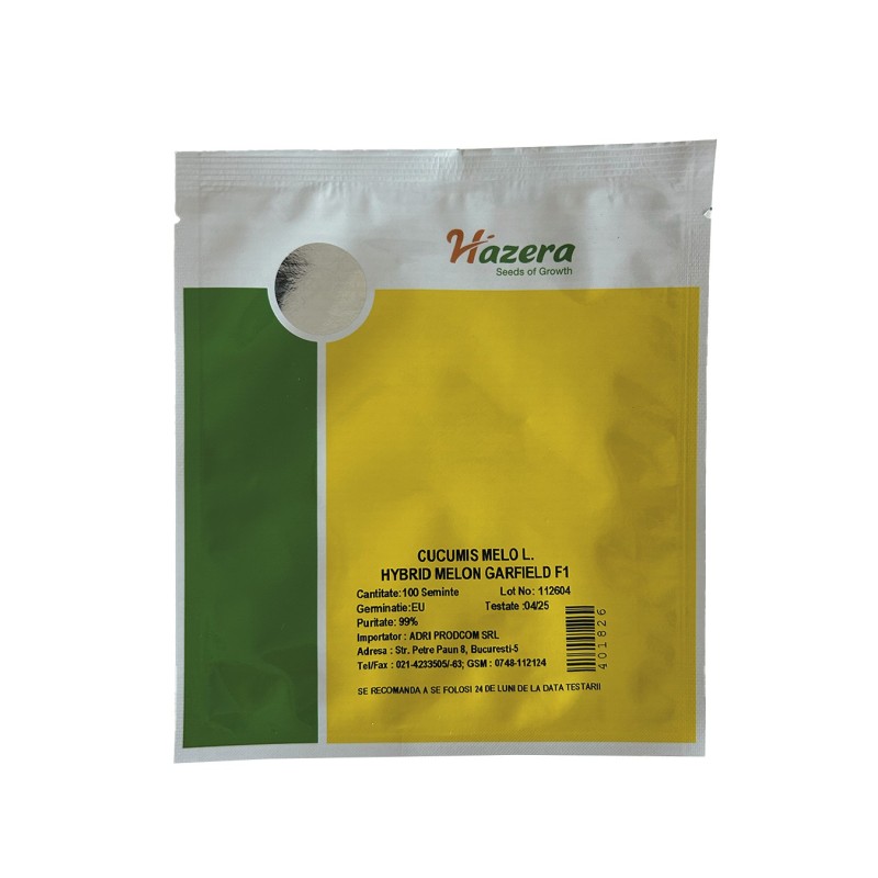 Set 2 x 100 Seminte de Pepene Galben, Garfield, Hazera