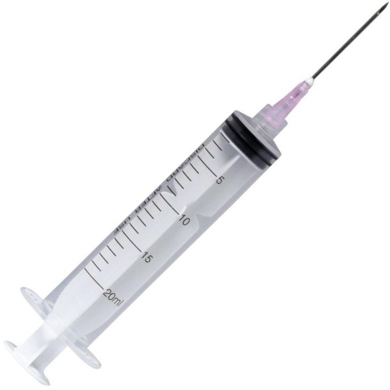 Set 2 x 100 Seringi Sterile Luer Lock 20 ml, cu Ac 18G, Prima