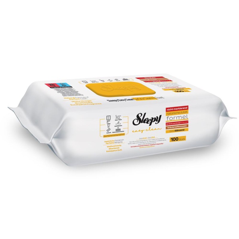 Set 2 x 100 Servetele Umede Sleepy Easy Clean Herbal Soap Additive